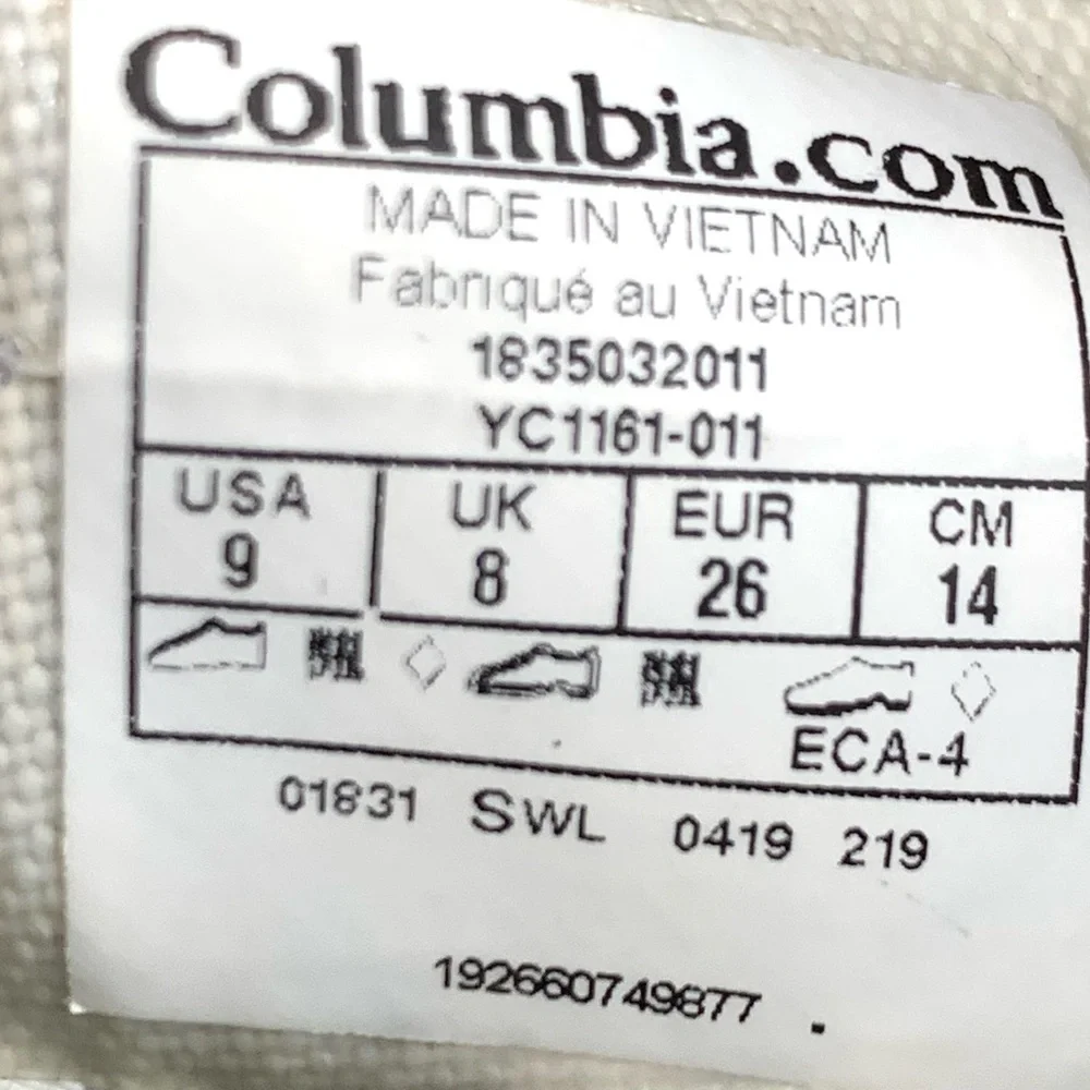 Columbia Kids Winter Waterproof Boots Size 9